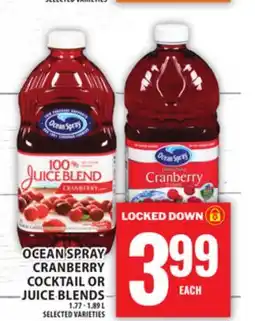 Food Basics OCEAN SPRAY CRANBERRY COCKTAIL OR JUICE BLENDS offer