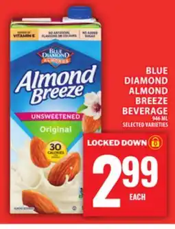 Food Basics BLUE DIAMOND ALMOND BREEZE BEVERAGE offer