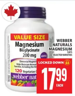 Food Basics WEBBER NATURALS MAGNESIUM offer