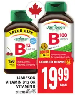 Food Basics JAMIESON VITAMIN B12 OR VITAMIN B offer