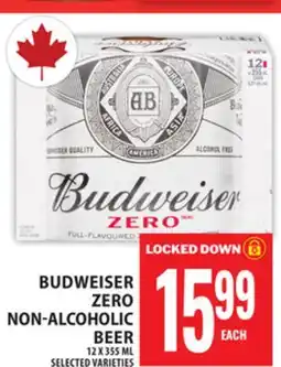 Food Basics BUDWEISER ZERO NON-ALCOHOLIC BEER offer