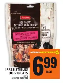 Food Basics IRRESISTIBLES DOG TREATS offer
