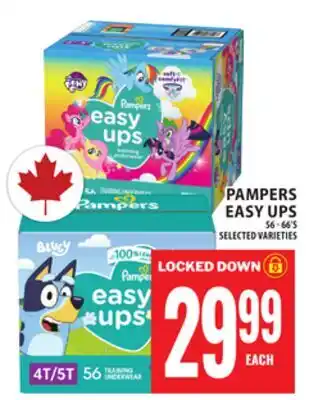 Food Basics PAMPERS EASY UPS offer