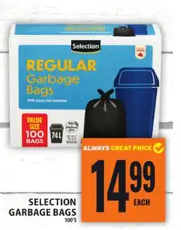 Food Basics SELECTION GARBAGE BAGS offer