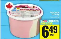 Food Basics SELECTION ICE MILK offer