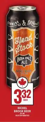Food Basics NICKEL BROOK BEER offer