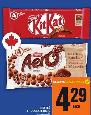 Food Basics NESTLÉ CHOCOLATE BARS offer