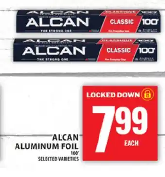 Food Basics ALCAN ALUMINUM FOIL offer