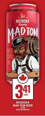 Food Basics MUSKOKA MAD TOM BEER offer