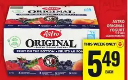 Food Basics ASTRO ORIGINAL YOGURT offer