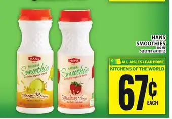 Food Basics HANS SMOOTHIES offer