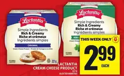 Food Basics LACTANTIA CREAM CHEESE PRODUCT offer