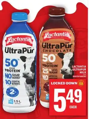 Food Basics LACTANTIA ULTRAPUR MILK offer