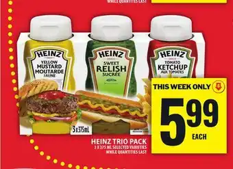 Food Basics HEINZ TRIO PACK offer