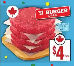 Food Basics LEAN GROUND BEEF & PORK BLEND BURGERS offer