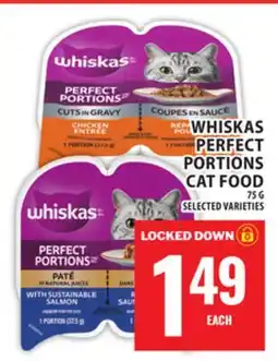 Food Basics WHISKAS PERFECT PORTIONS CAT FOOD offer