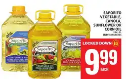 Food Basics SAPORITO VEGETABLE, CANOLA, SUNFLOWER OR CORN OIL offer