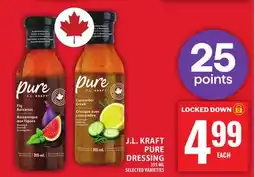 Food Basics J.L. KRAFT PURE DRESSING offer