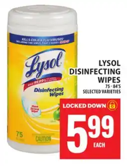 Food Basics LYSOL DISINFECTING WIPES offer