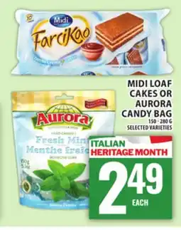 Food Basics MIDI LOAF CAKES OR AURORA CANDY BAG offer