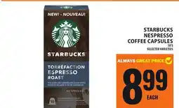 Food Basics STARBUCKS NESPRESSO COFFEE CAPSULES offer