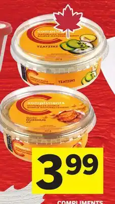 Foodland COMPLIMENTS Dip or Hummus offer