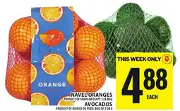 Food Basics NAVEL ORANGES OR AVOCADOS offer