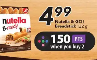 Foodland Nutella & Go! Breadstick offer