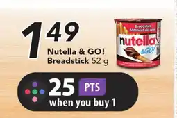 Foodland nutella Nutella & GO! & GO! Breadstick offer