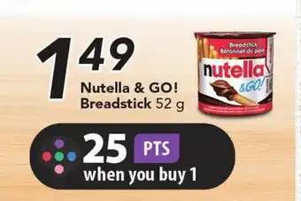 Foodland nutella Nutella & GO! & GO! Breadstick offer