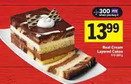 Foodland Real Cream Layered Cakes offer
