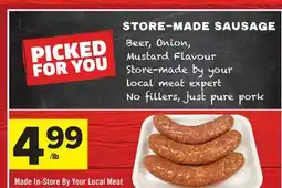 Foodland STORE-MADE SAUSAGE offer