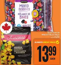 Food Basics SELECTION OR IRRESISTIBLES FRUIT offer