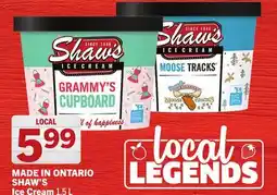 Foodland SHAW'S Ice Cream offer