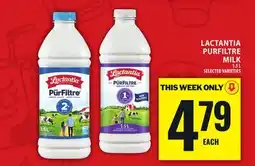 Food Basics LACTANTIA PURFILTRE MILK offer