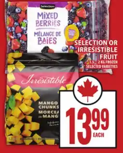 Food Basics SELECTION OR IRRESISTIBLE FRUIT offer