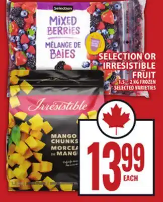 Food Basics SELECTION OR IRRESISTIBLE FRUIT offer