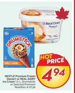 Sobeys Premium Frozen Dessert or REAL DAIRY Ice Cream offer