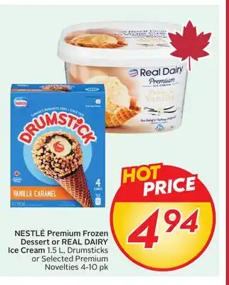Sobeys Premium Frozen Dessert or REAL DAIRY Ice Cream offer