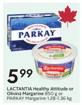 Sobeys Healthy Attitude or Olivina Margarine offer
