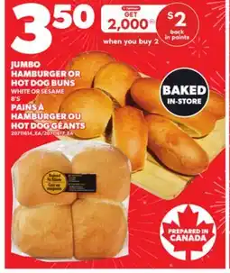 Independent Grocer JUMBO HAMBURGER OR HOT DOG BUNS WHITE OR SESAME , 8'S offer