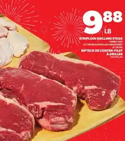 Independent Grocer STRIPLOIN GRILLING STEAK, 21.78/KG offer