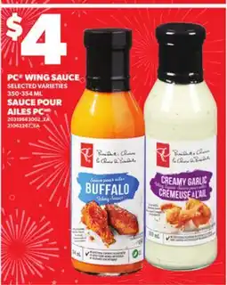 Independent Grocer PC WING SAUCE , 350-354 ML offer