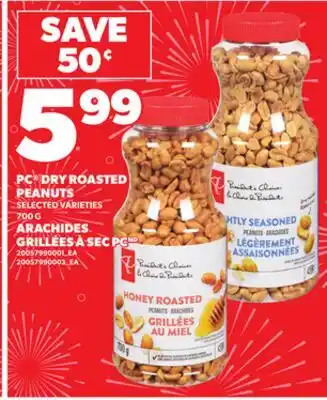 Independent Grocer PC DRY ROASTED PEANUTS, 700 G offer