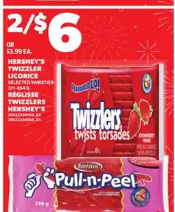Independent Grocer HERSHEY'S TWIZZLER LICORICE , 311-454 G offer