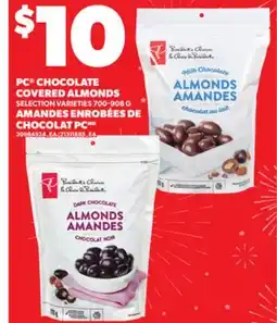 Independent Grocer PC CHOCOLATE COVERED ALMONDS, 700-908 G offer