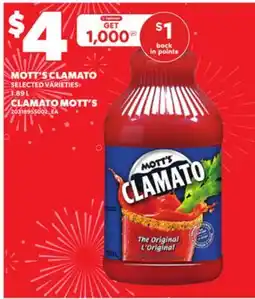 Independent Grocer MOTT'S CLAMATO, 1.89 L offer