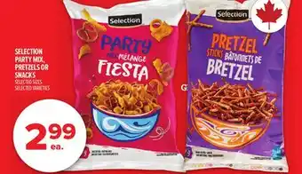 Metro SELECTION PARTY MIX, PRETZELS OR SNACKS offer