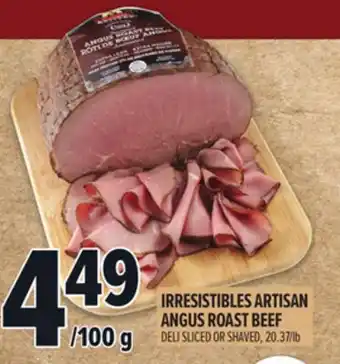 Metro IRRESISTIBLES ARTISAN ANGUS ROAST BEEF offer