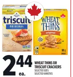 Metro WHEAT THINS OR TRISCUIT CRACKERS offer